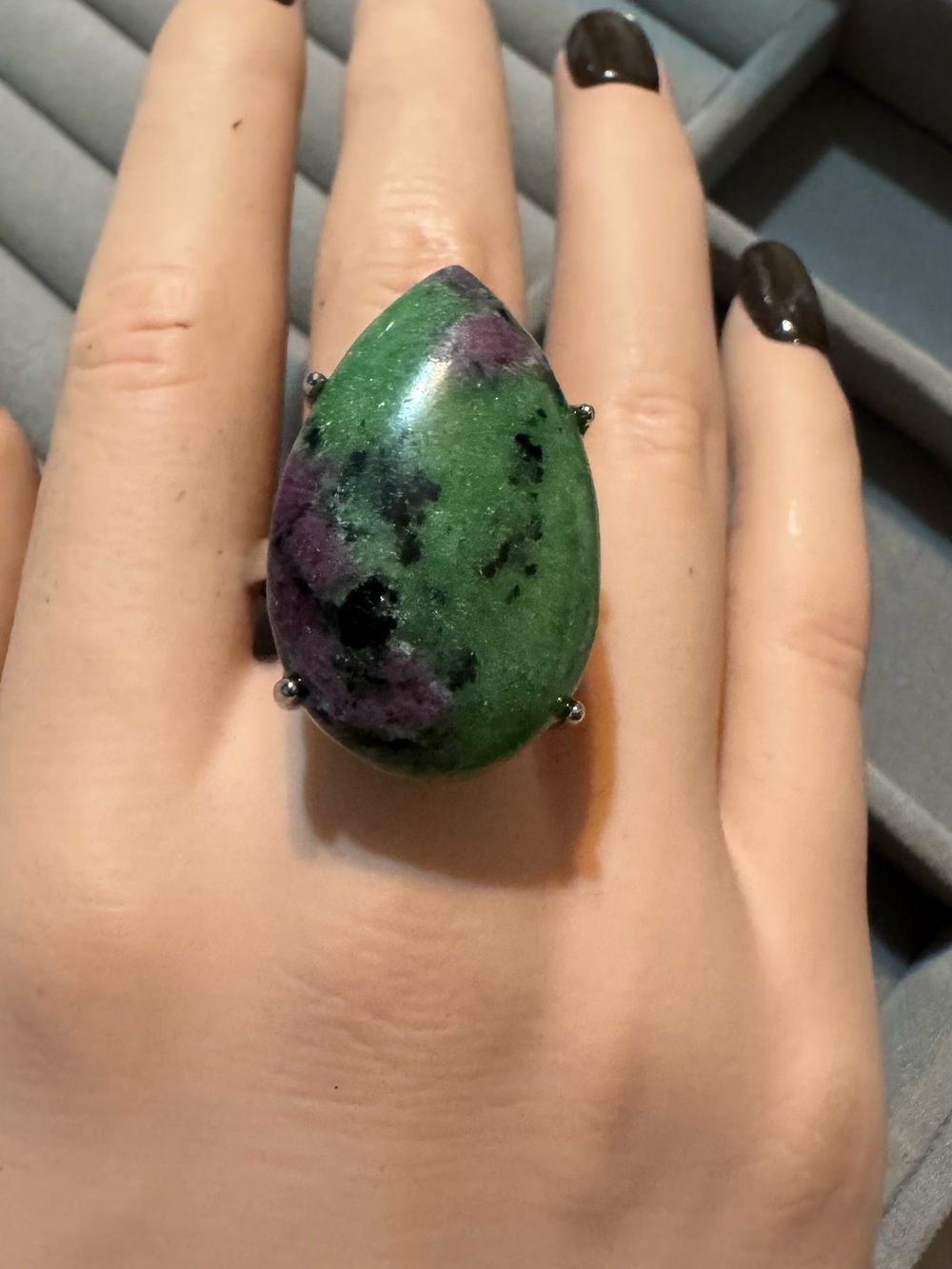 Ruby Zoisite Ring
